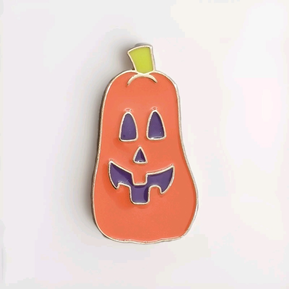 Creatology Jack O Lantern Pumpkin Orange Halloween Lapel Hat Pin Tie Tac NEW